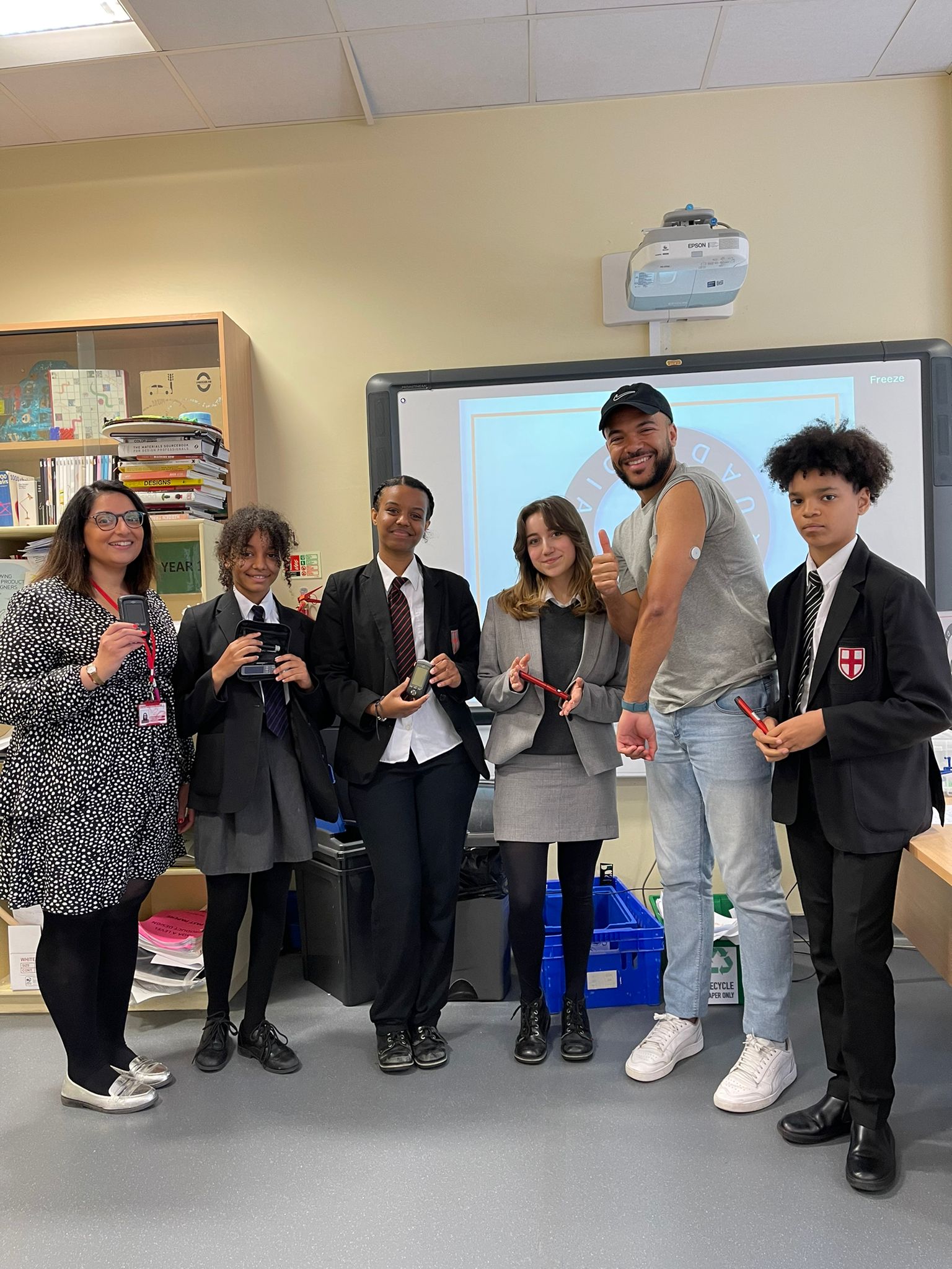 Diabetes Squad in school event with Reece Parkinson